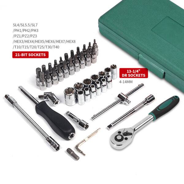 Car Repair Tool 46pcs Socket Tool Kit - Image 3