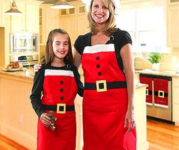 Christmas Mother/Daugther Matching Aprons