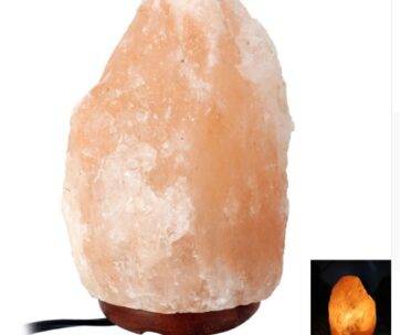 Crystal salt lamp socket lamp rose salt design