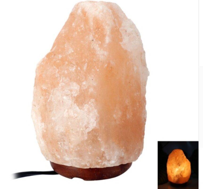 Crystal salt lamp socket lamp rose salt design