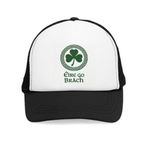 Éire GO BRÁCH Mesh Cap, Shamrock Hat